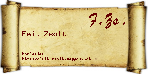 Feit Zsolt névjegykártya
