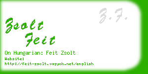 zsolt feit business card
